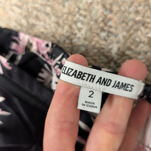 Elizabeth and James Black and Pink Floral Skirt - Picture 8 of 9